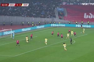西班牙4-0格魯吉亞！費蘭傳中助攻，奧亞薩瓦爾頭球破門雙響！